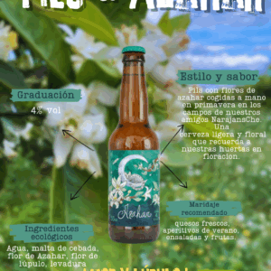 Cerveza pils y azahar